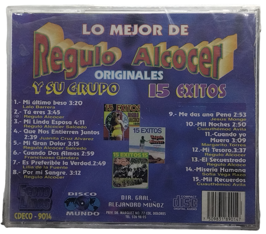 Regulo Alcocer - Lo Mejor 15 Exitos