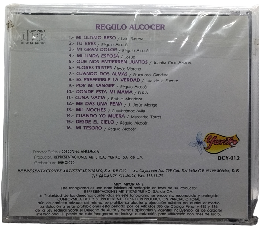 Regulo Alcocer - La Voz Melodica Del Sur