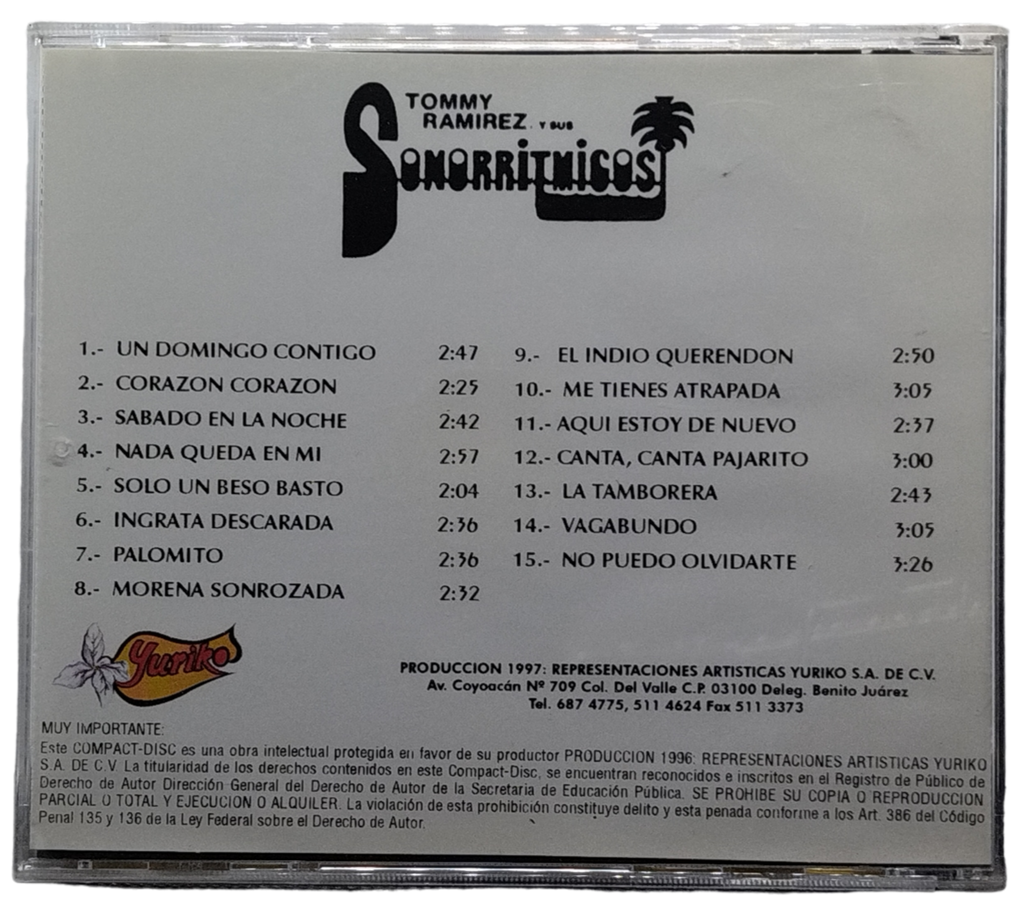 Tommy  Ramirez Y Los Sonoritmicos - 15 Exitos Vol. 3