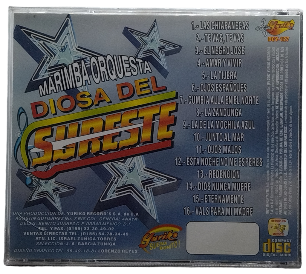 Marimba Orquesta Diosa Del Sureste - 16 Exitos