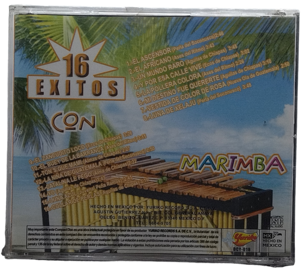 Varias Marimbas - 16 Exitos Con Marimba