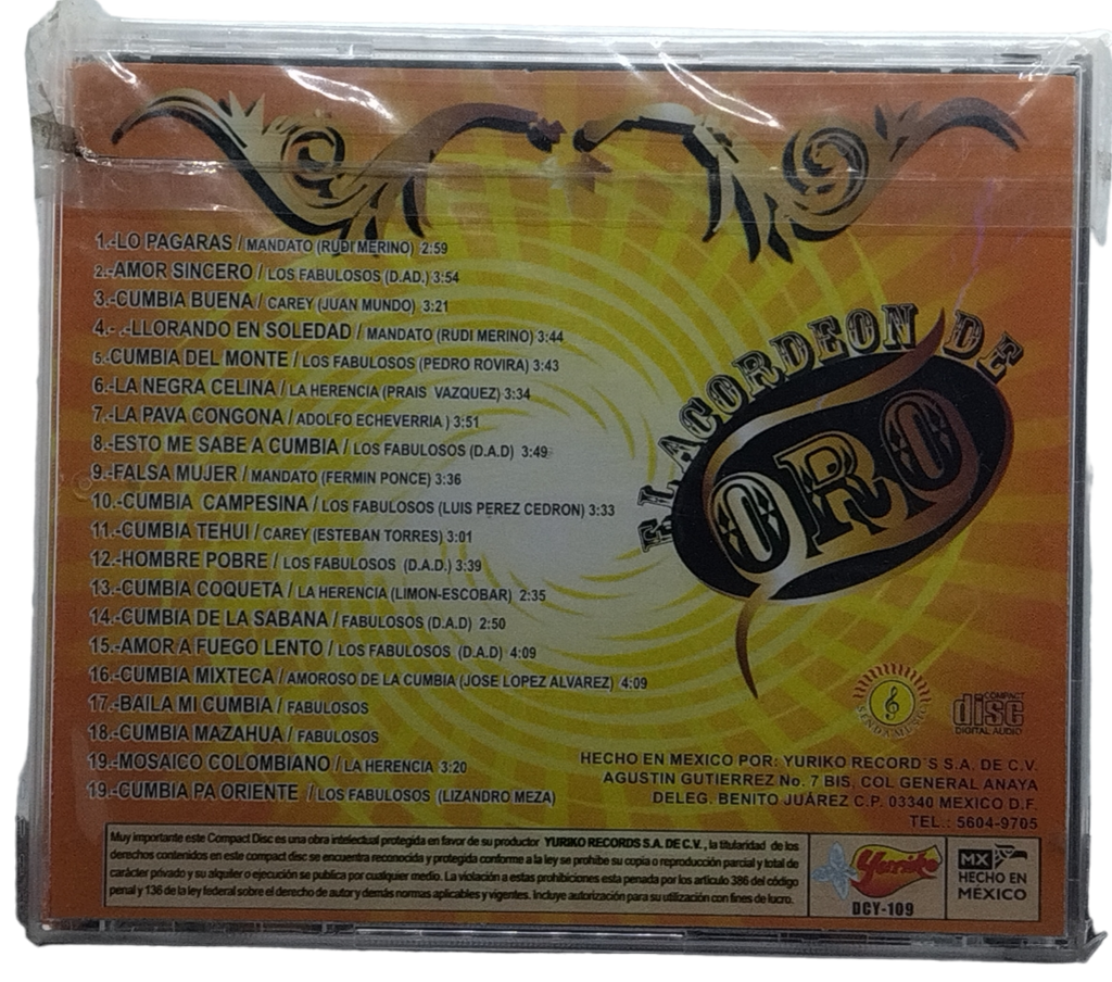 Varios - El Acordeon De Oro 20 Exitos