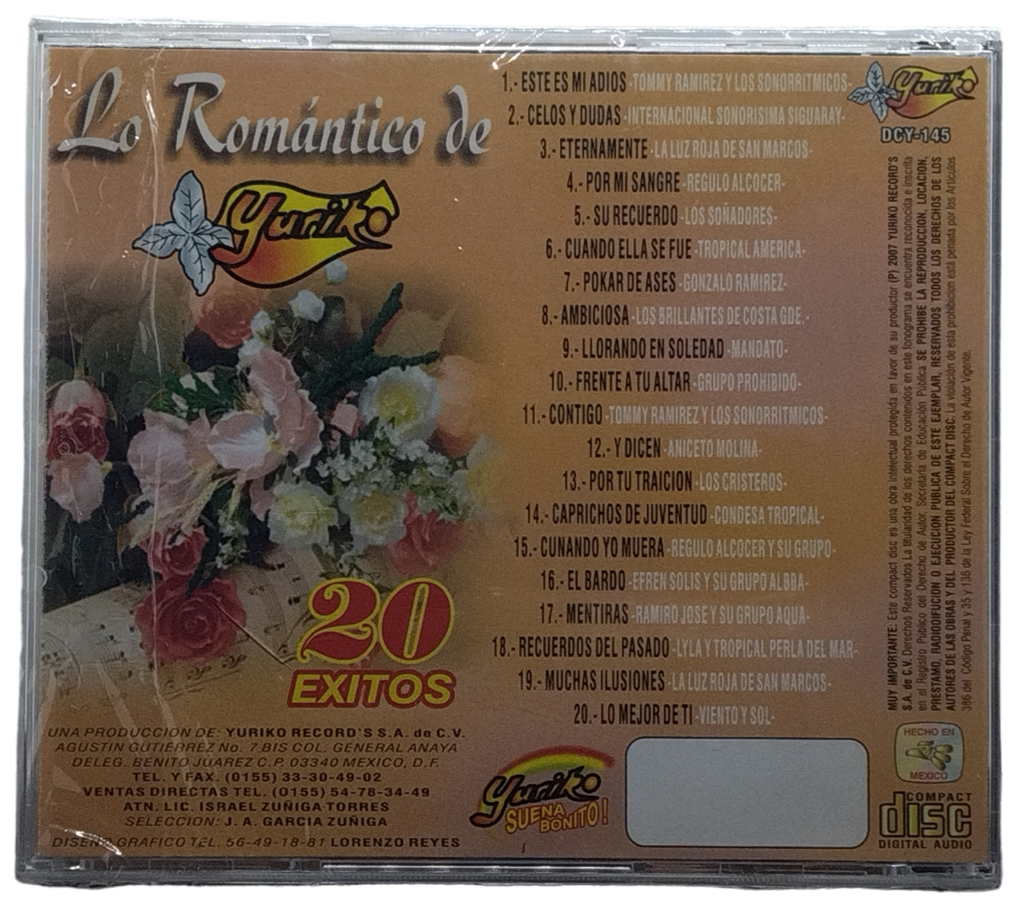 Varios - Lo Romantico De Yuriko 20 Exitos