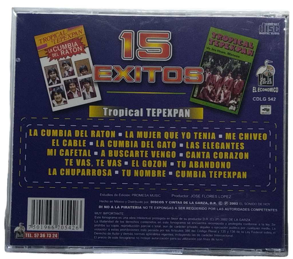 Tropical Tepexpan - 15 Exitos La Cumbia Del Raton