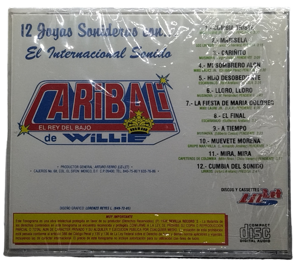 Varios - 12 Joyas Sonideras Con El Internacional Sonido Caribali