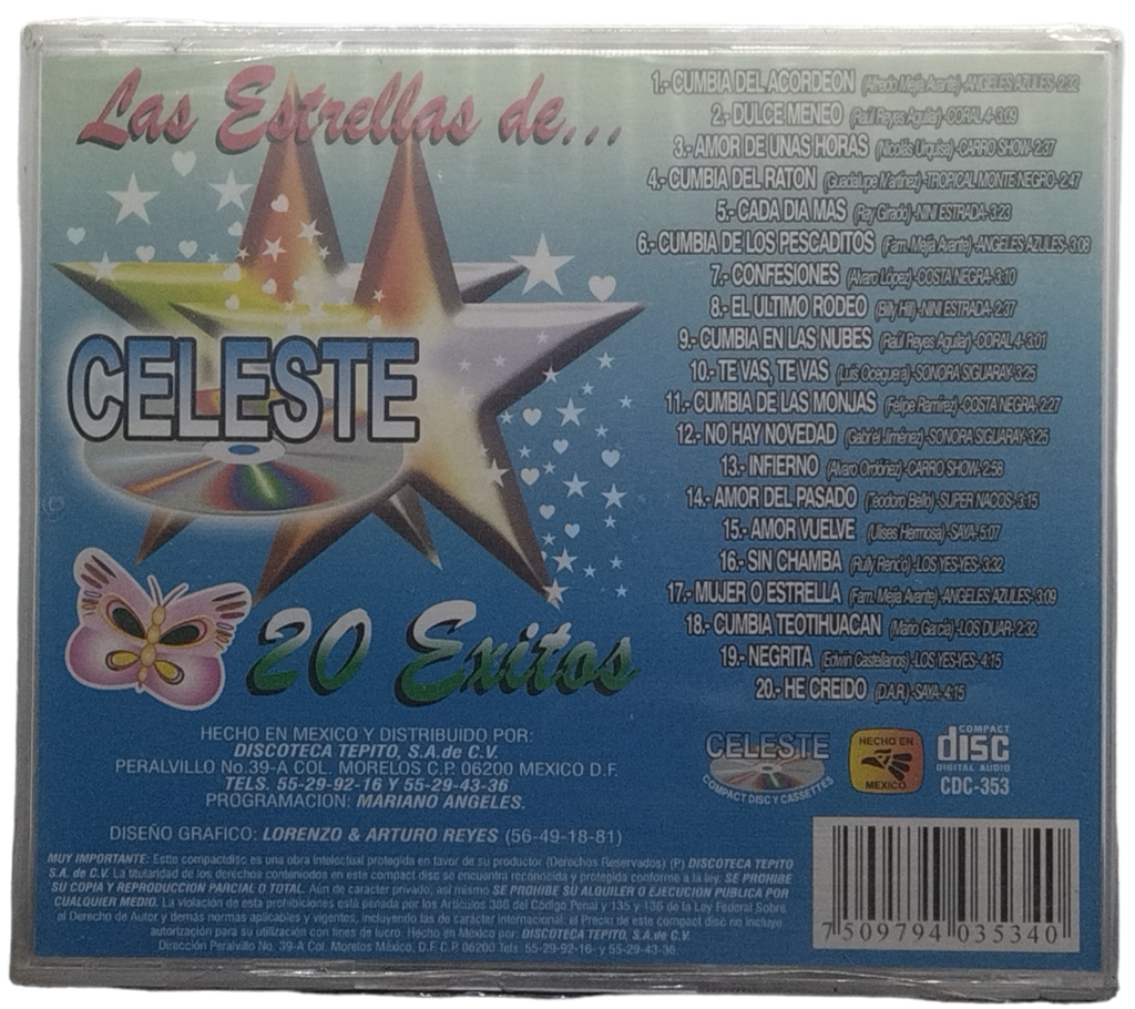 Varios - 20 Exitos Las Estrellas De Celeste