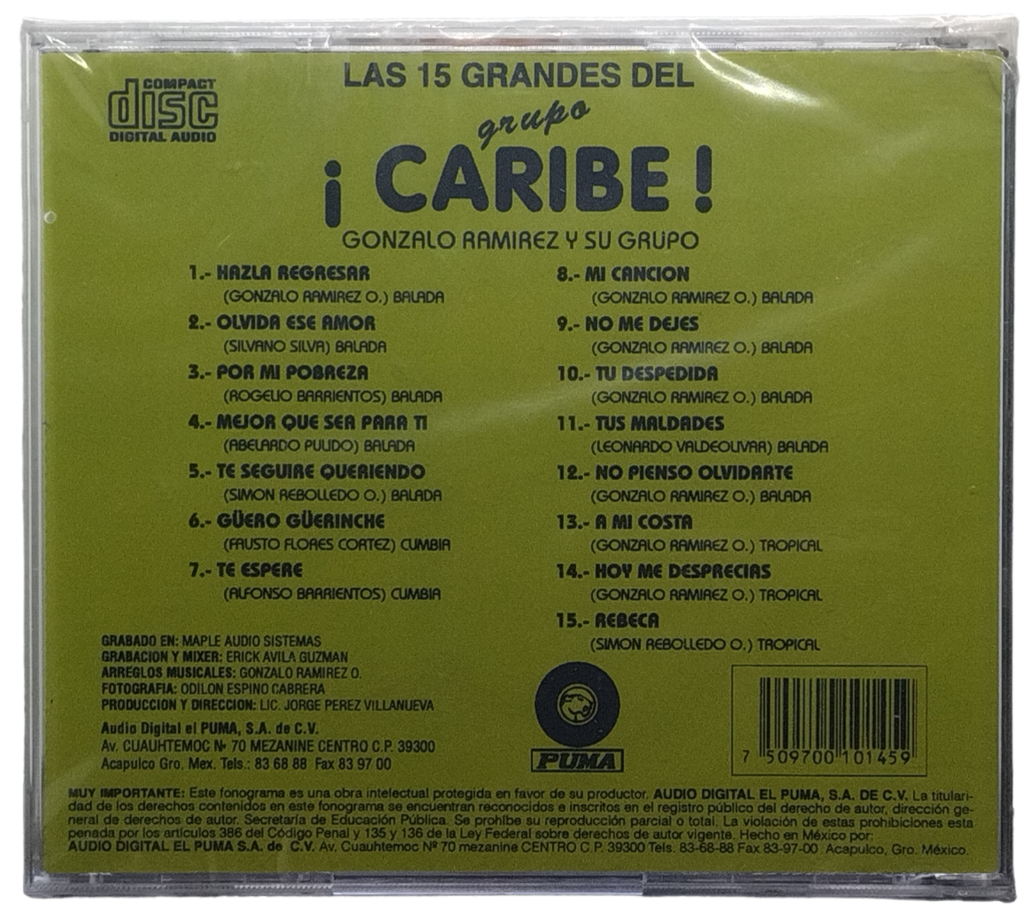 Gonzalo Ramirez Y Su Caribe - Las 15 Grandes Del