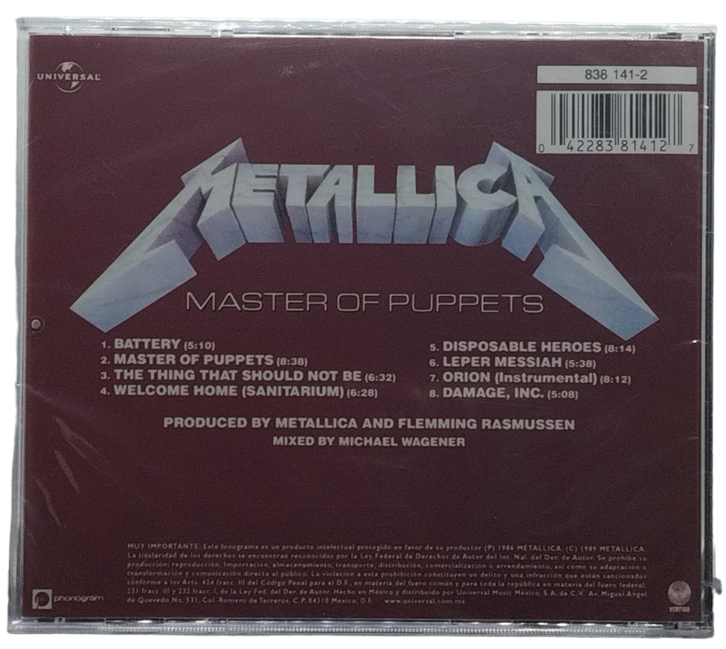 Metallica - Master Of Puppets