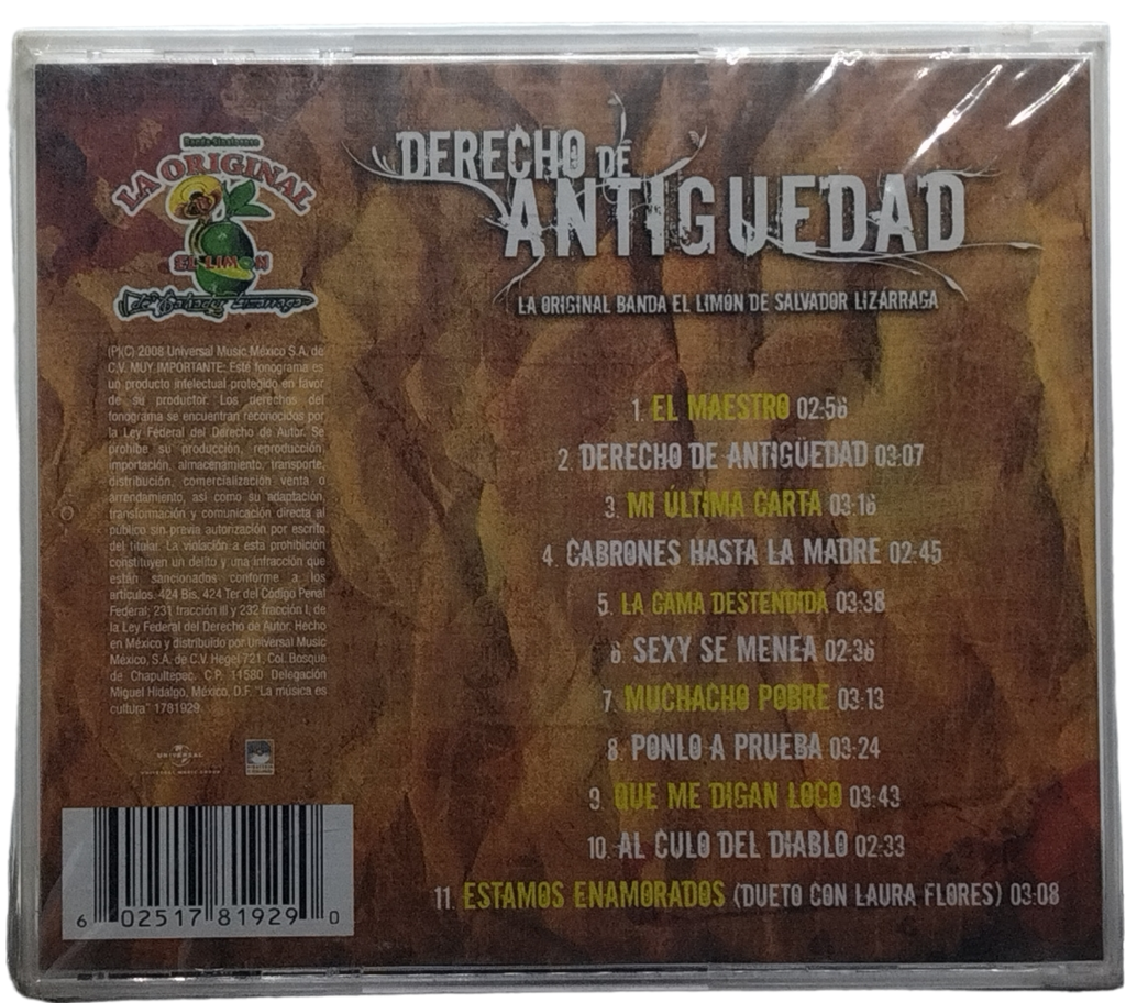 La Original Banda El Limon - Derecho De Antigüedad