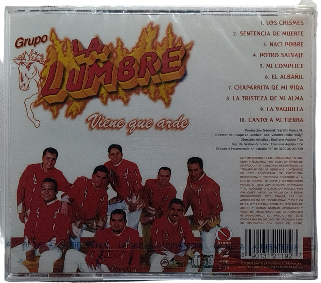 Grupo La Lumbre - Viene Que Arde