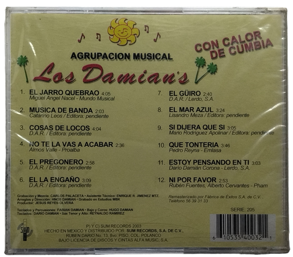 Los Damians - Con Calor De Cumbia