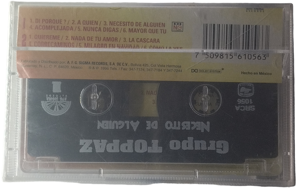 Grupo Toppaz - Necesito De Alguien