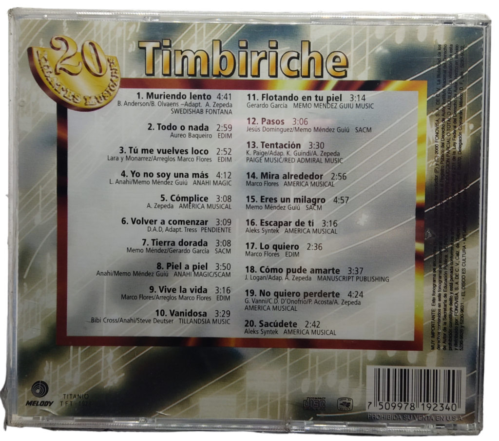 Timbiriche - 20 Kilates Musicales
