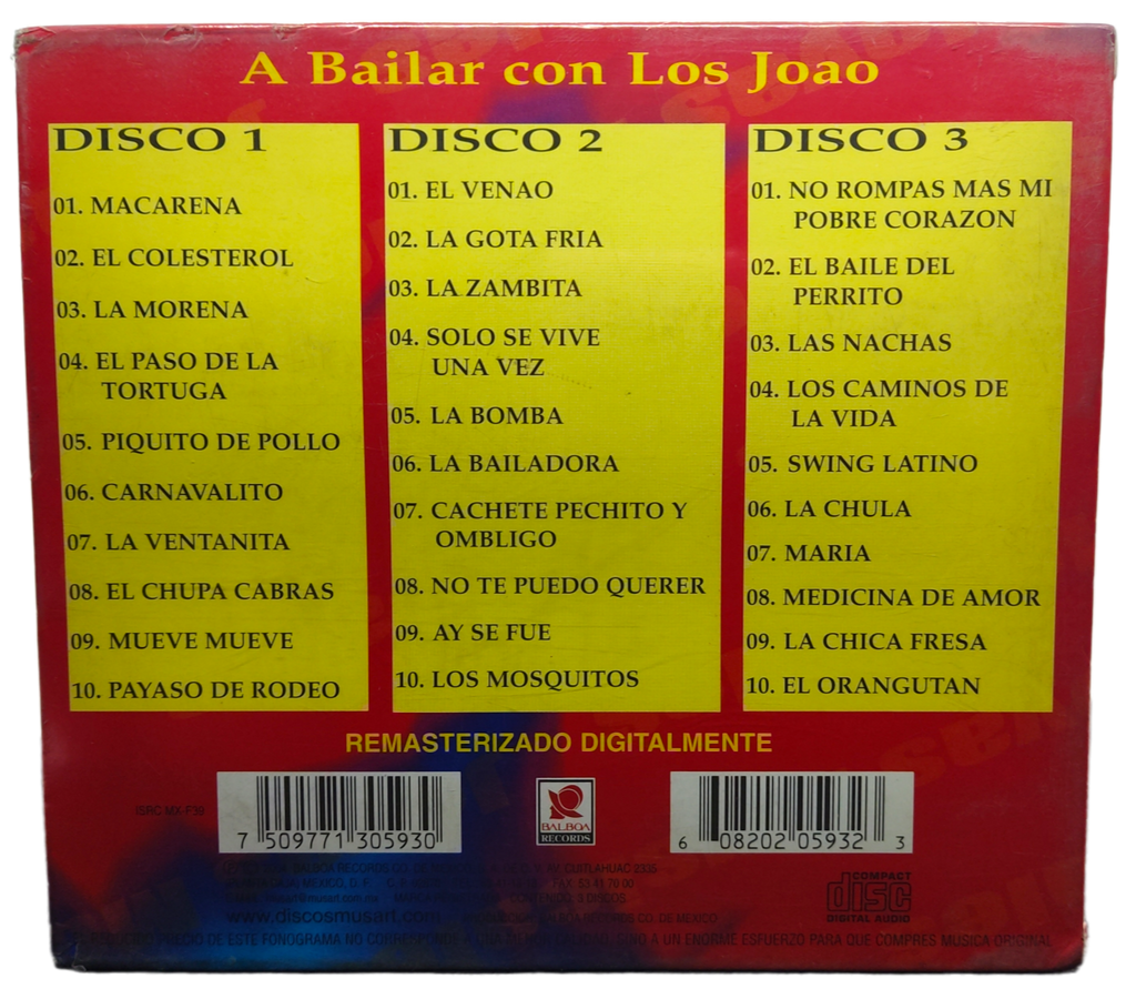 Los Joao - A Bailar Con - Joyas Musicales